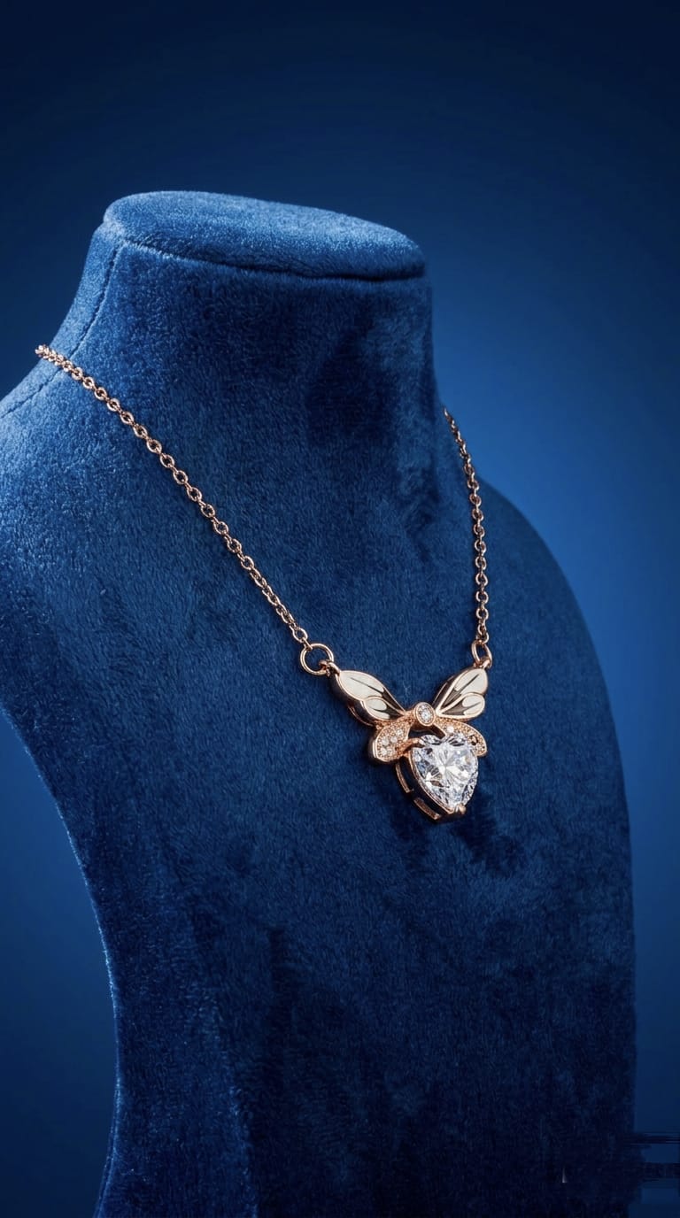 The Seraphina Winged Heart Pendant