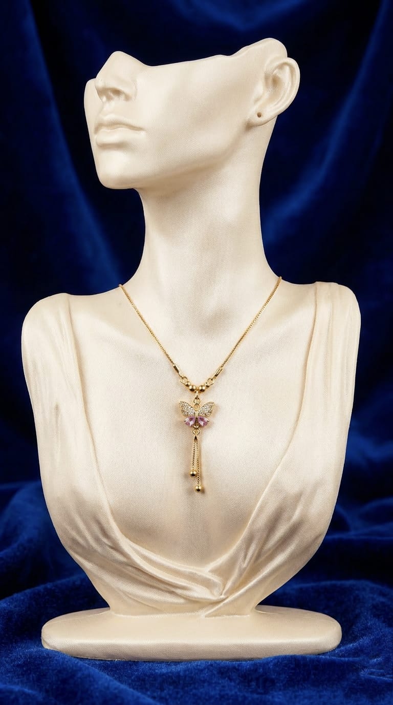 Rosé Wings Angel Wings Necklace Gold Dainty Y Drop Pendant Necklace Trendymus