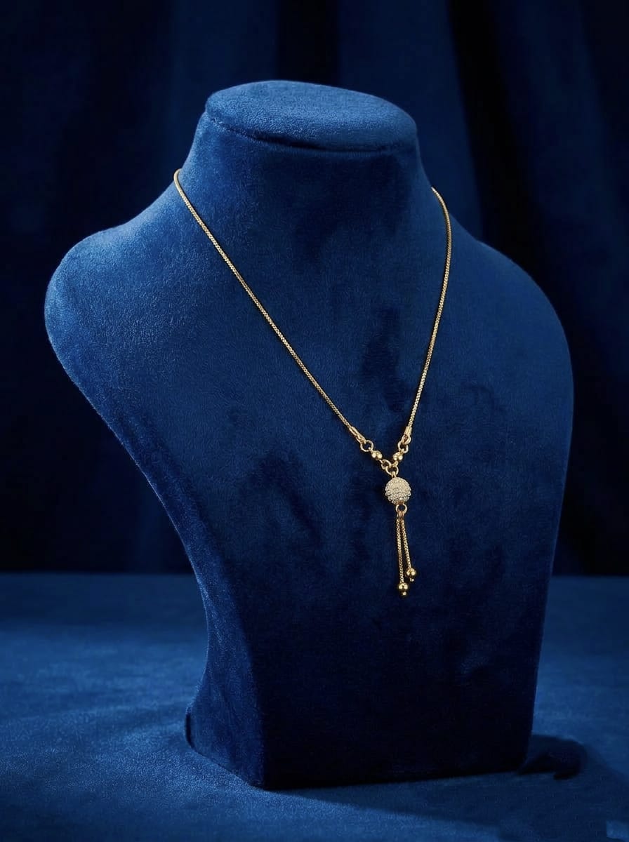 The Lumina Pendant Gold Crystal Drop - Y Drop Tassel Necklace - Trendymus