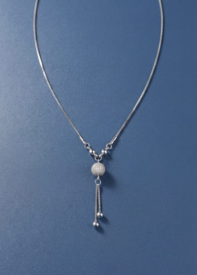 Silver Rain Angel Wings Necklace Gold Dainty Y Drop Design - Trendymus