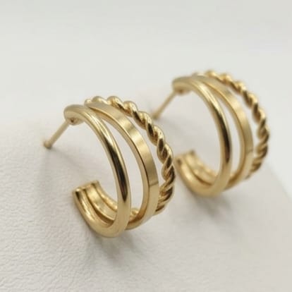 The Trinity Twist Hoops