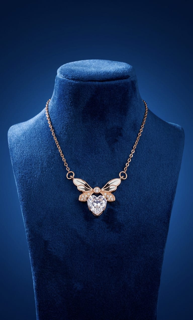 The Seraphina Winged Heart Pendant