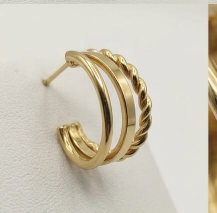 The Trinity Twist Hoops